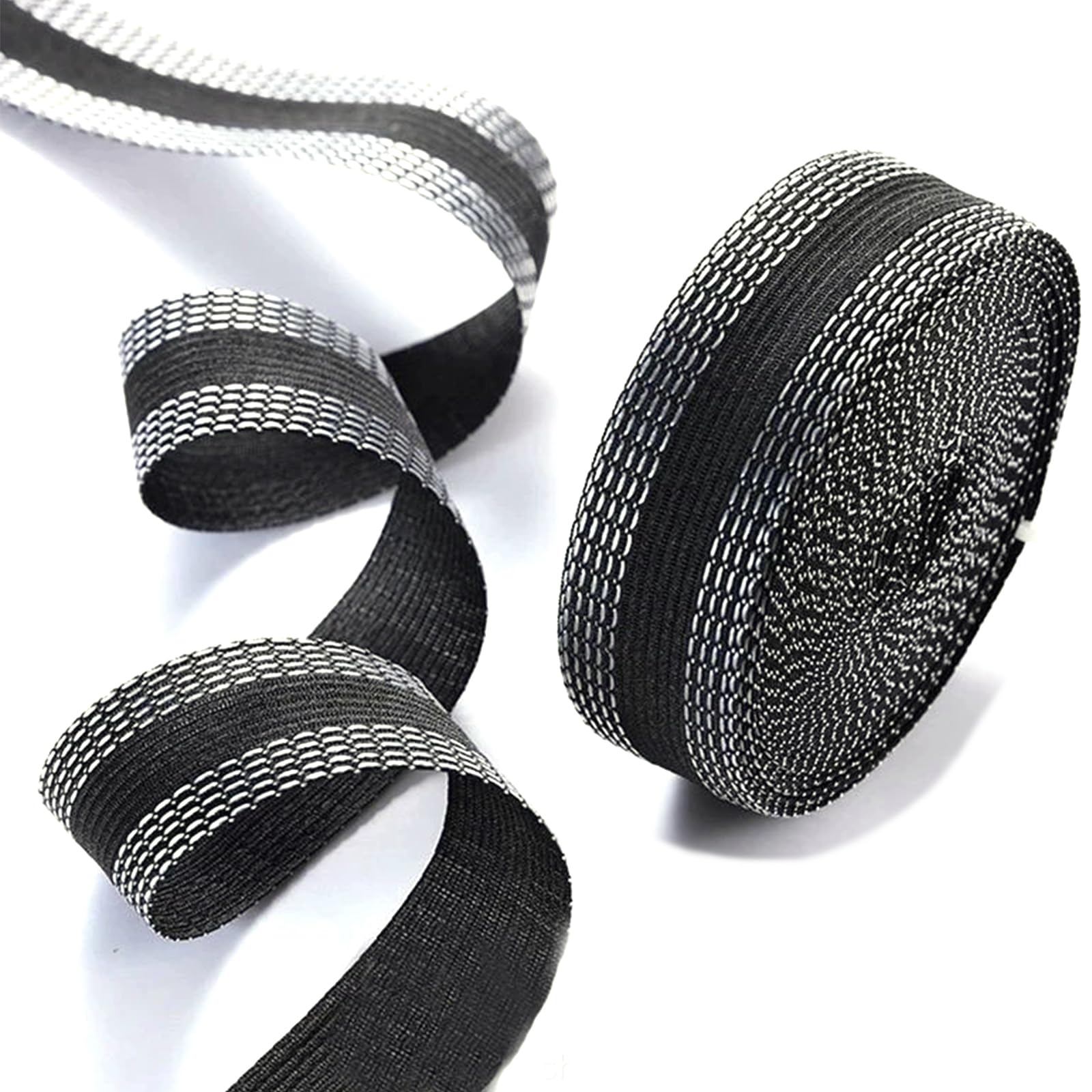 Mesanda 裾上げテープ アイロン接着テープ 超ロングタイプ アイロンテープ 強力接着セット 幅25mm×長さ11m 裁縫ボンド 接着剤 ズボン裾直し アイロン接着 水洗い可能 カーテン 布 裁縫上手 (ブラック) の商品画像