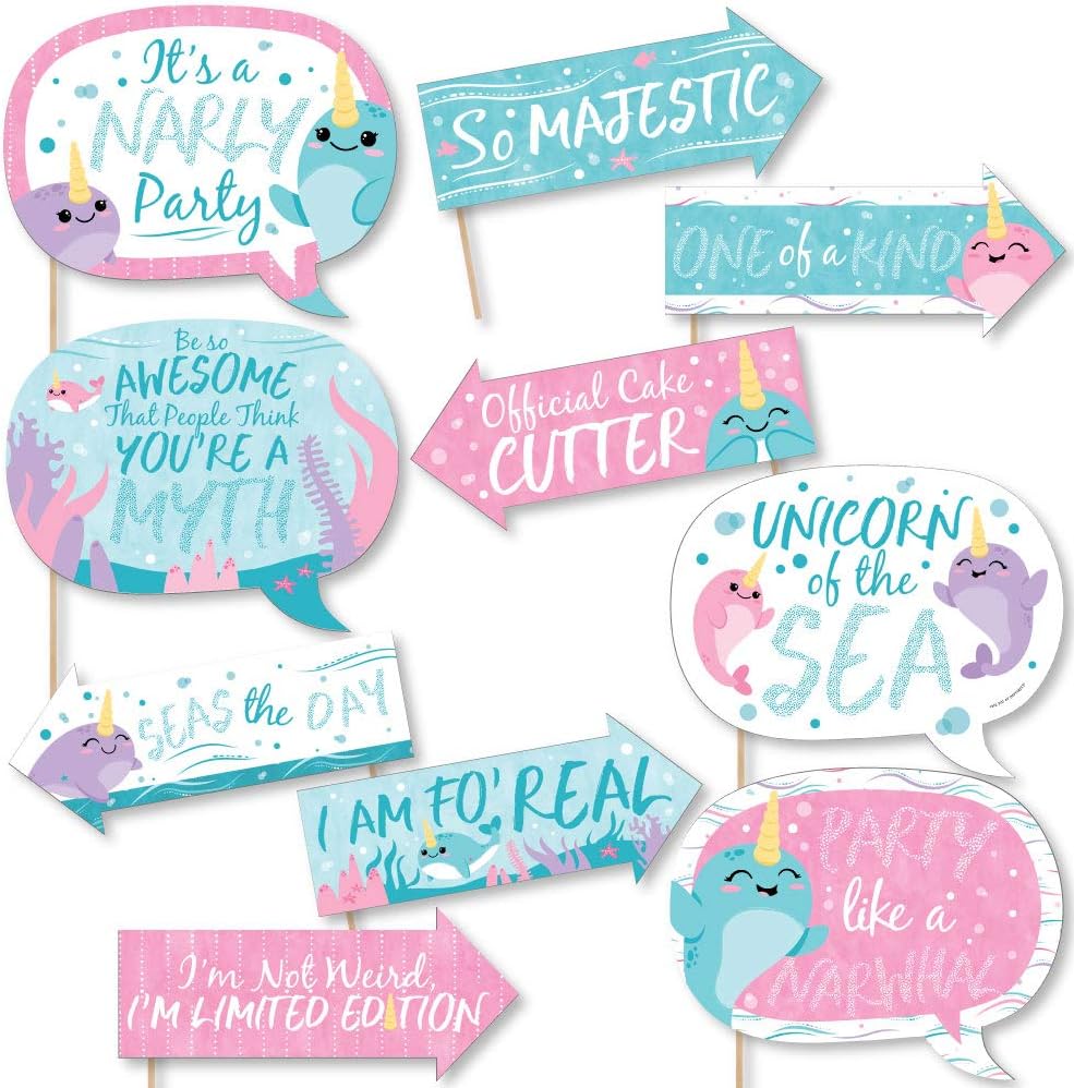Narwhal Party Decorations Birthday Party Supplies Under The Sea Baby Shower For Girls Boys 1st Birthday Party Supplies Balloons