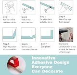 Gaahing Peel Stick Wall Molding Trim Chair Rail 3m x 2.7cm Self-Adhesive DIY view 8
