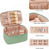 Ethereal Travel Makeup Bag Large Capacity Green Waterproof Cosmetic Organizer view 7