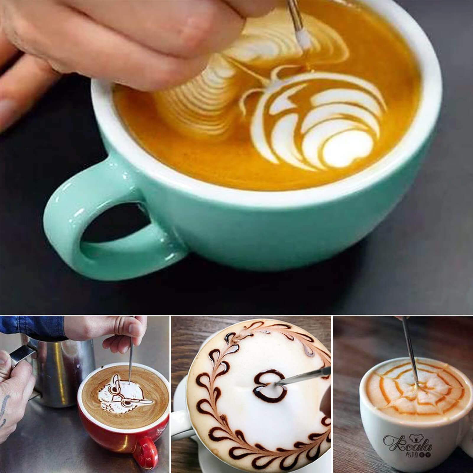 Stainless Steel Milk Frothing Pitcher 12 Oz, 350ml Latte Art Cup Espresso Machine Accessories, Steaming Jug for Cappuccino Coffee Milk Hot Chocolate Cups