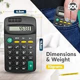 SOL Pocket Calculator 2 Pack 8-Digit 6.5x11.5 cm Lightweight view 4