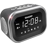 Sharp Big Bang Super Loud Alarm Clock for Heavy Sleepers, 115dB, 6 Sounds | Adjustable tone, custom snooze, 2 wake times, battery backup, hard of hearing, deep sleep, shift workers, dorm room, students