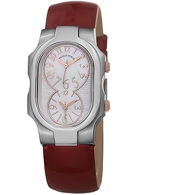 Philip Stein Signature Ladies Dual Time Red Leather Tunisia  display picture 3