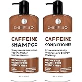 Caffeine Shampoo and Conditioner Set - Volumizing Products for Women and Men - Thickening, Volume Boosting Formula for Thinning and Fine Hair - Sulfate Free, No Parabens - Hydrating, Salon Grade