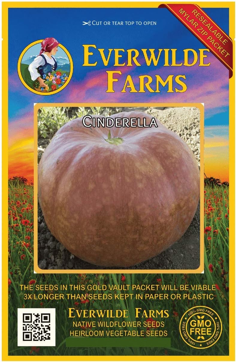 Everwilde Farms 1 Oz Cinderella Pumpkin Seeds Gold