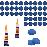 Vefungyan Pool Cue Tips Replacement Kit: 11 in1 Billiards Pool Cue Tip Repair Shaper Tool with 20pcs cue Tips 5 Chalk for Replacement