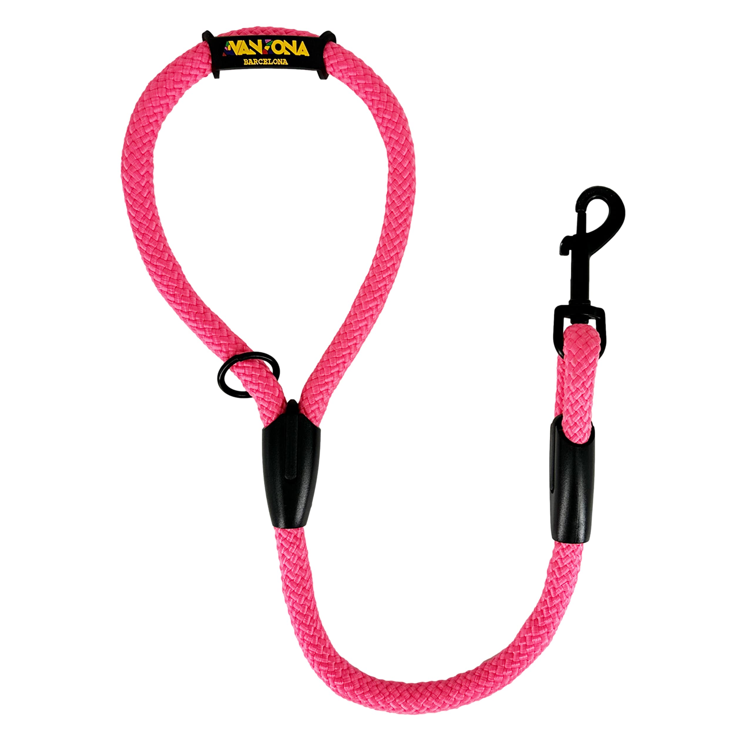 Anti Pull and Short Rope Lead for Small Medium and Large Dogs. Made in Spain. 60cm. Pink — image 1