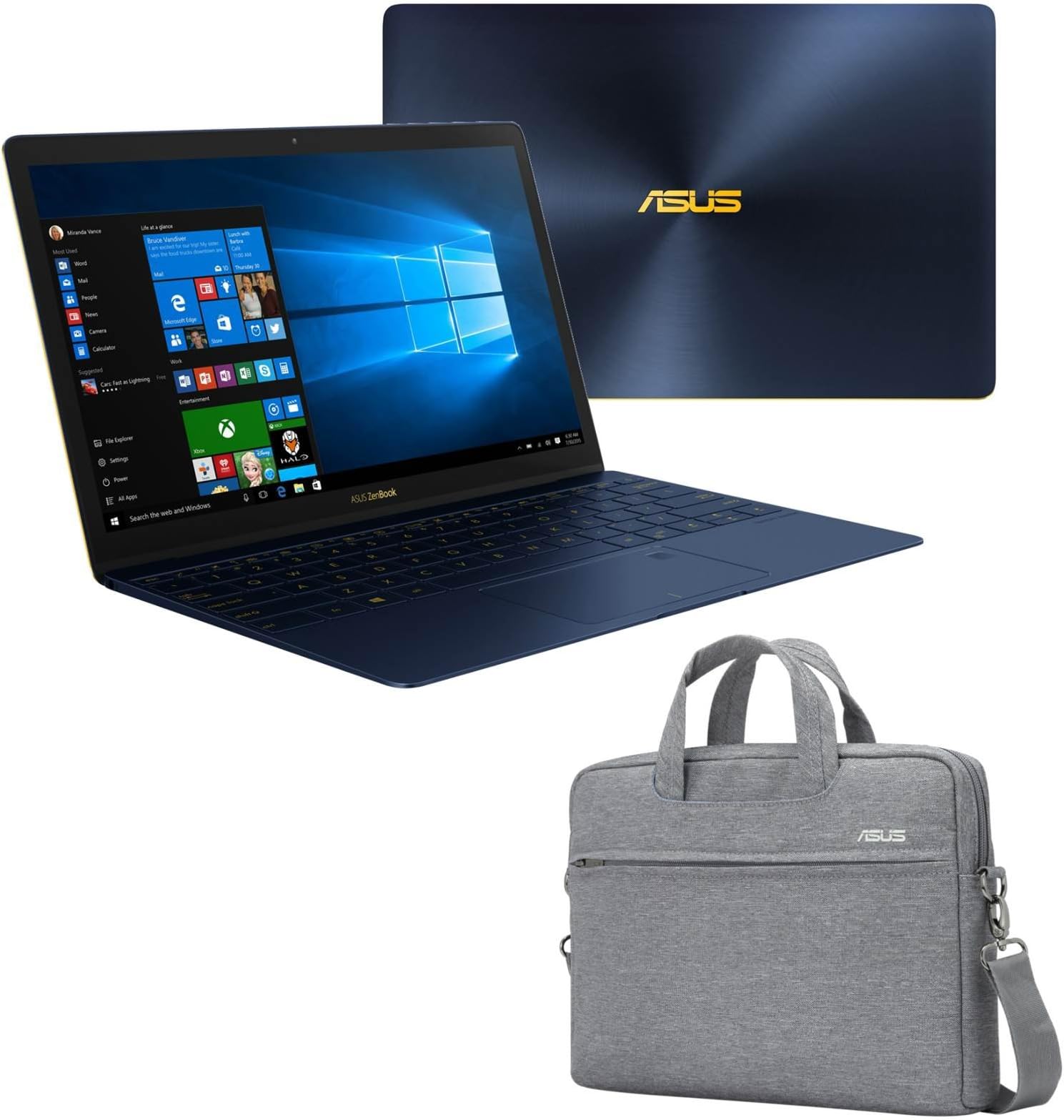 ASUS ZenBook 3, UX390UA-XH74-BL (i7-7500U, 16GB RAM, 1TB SATA SSD, 12.5" Full HD, Windows 10 Pro) Ultrabook - Royal Blue