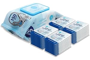 CPAP Mask Wipes by Snugell - 1 Pack of 150 Jumbo Pack + 40 Travel Wipes (190)- Unscented - For Cleaning CPAP Mask and Devices