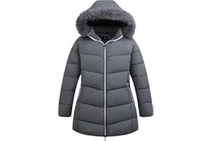 KAIDER Women's Plus Size Winter Windproof Warm Down Coats Waterproof Thicken Hooded Fashions Puffer Jacket
