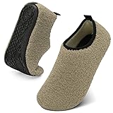 QFH Womens & Mens Cozy House Slippers - Portable