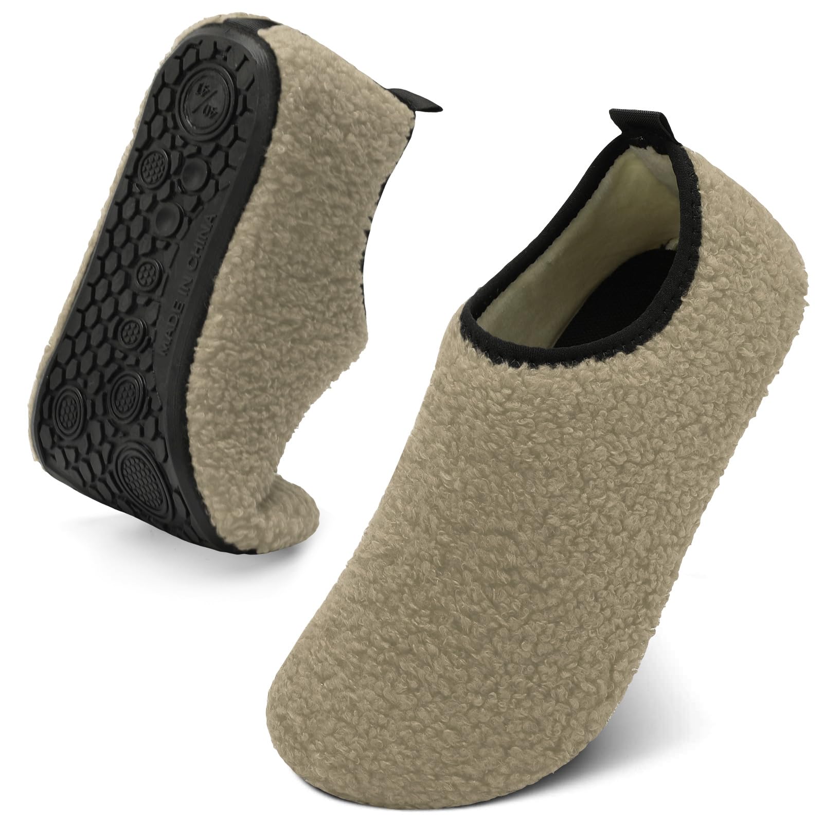 QFH Womens & Mens Cozy House Slippers - Portable
