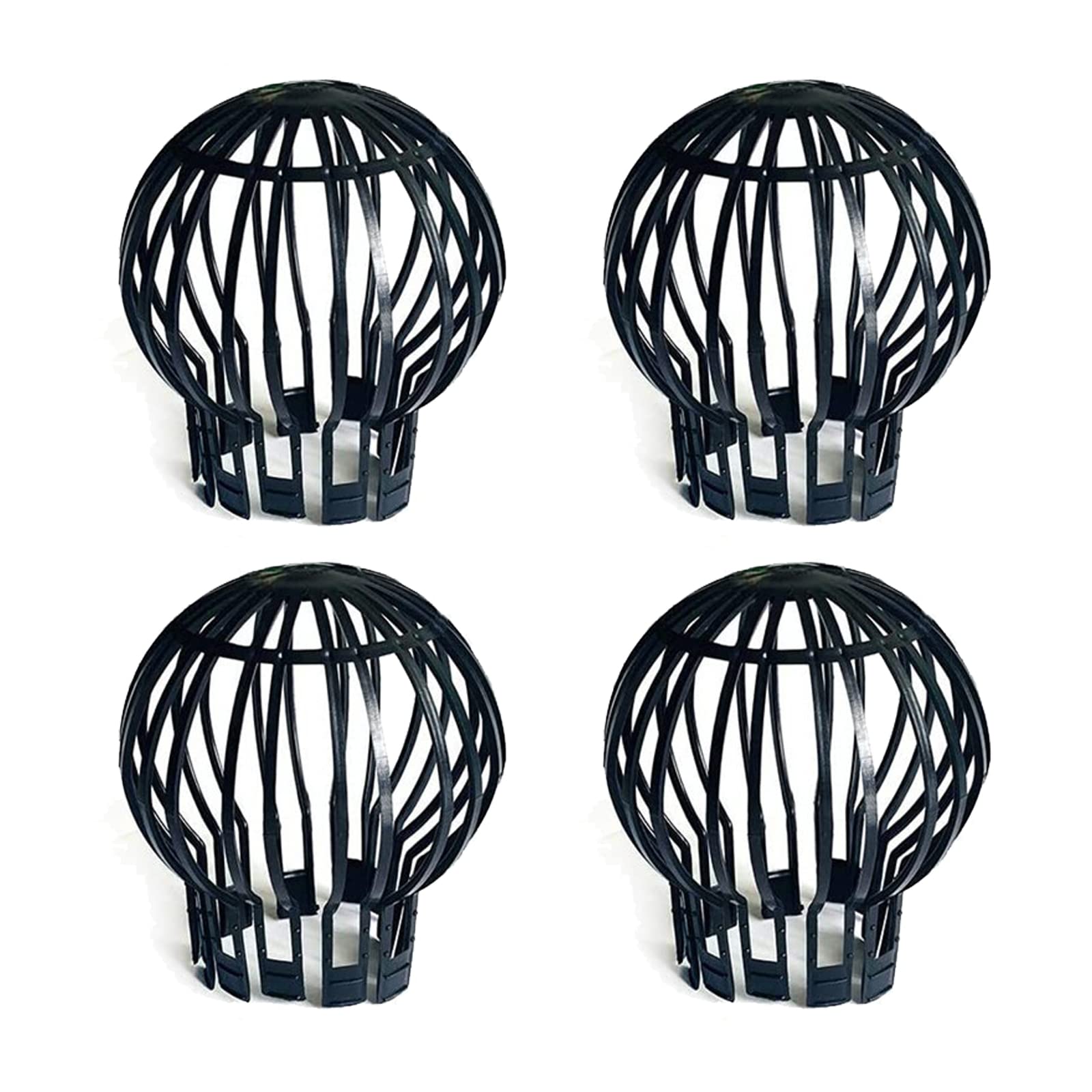 Houdao 4pcs Gutter Leaf Guard Downpipe Leaf Guard Weatherproof Flexible Gutter Keeps Gutter Downpipes Clear of Blockages from Leaves Moss Muck Mud Balls and Other Debris