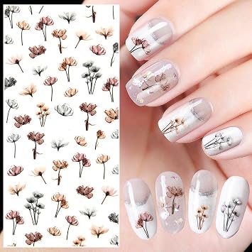 Amazon Com 1 Set Dandelion 3d Nail Art Stickers Adhesive Manicure Amazon Com 1 Set Dandelion 3d Nail Art Stickers Adhesive Manicure