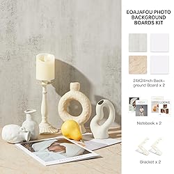 EOAJAFOU 2PCS 24x24Inch Photo Backdrop Boards