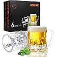 KOFPAR Shot Glasses, Espresso Shot Glasses, 6-Pack Shot Glasses with Handle, 50 ml/1.8 oz Shot Glasses for Vodka, Whiskey, Te