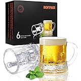 KOFPAR Shot Glasses, Espresso Shot Glasses, 6-Pack Shot Glasses with Handle, 50 ml/1.8 oz Shot Glasses for Vodka, Whiskey, Te