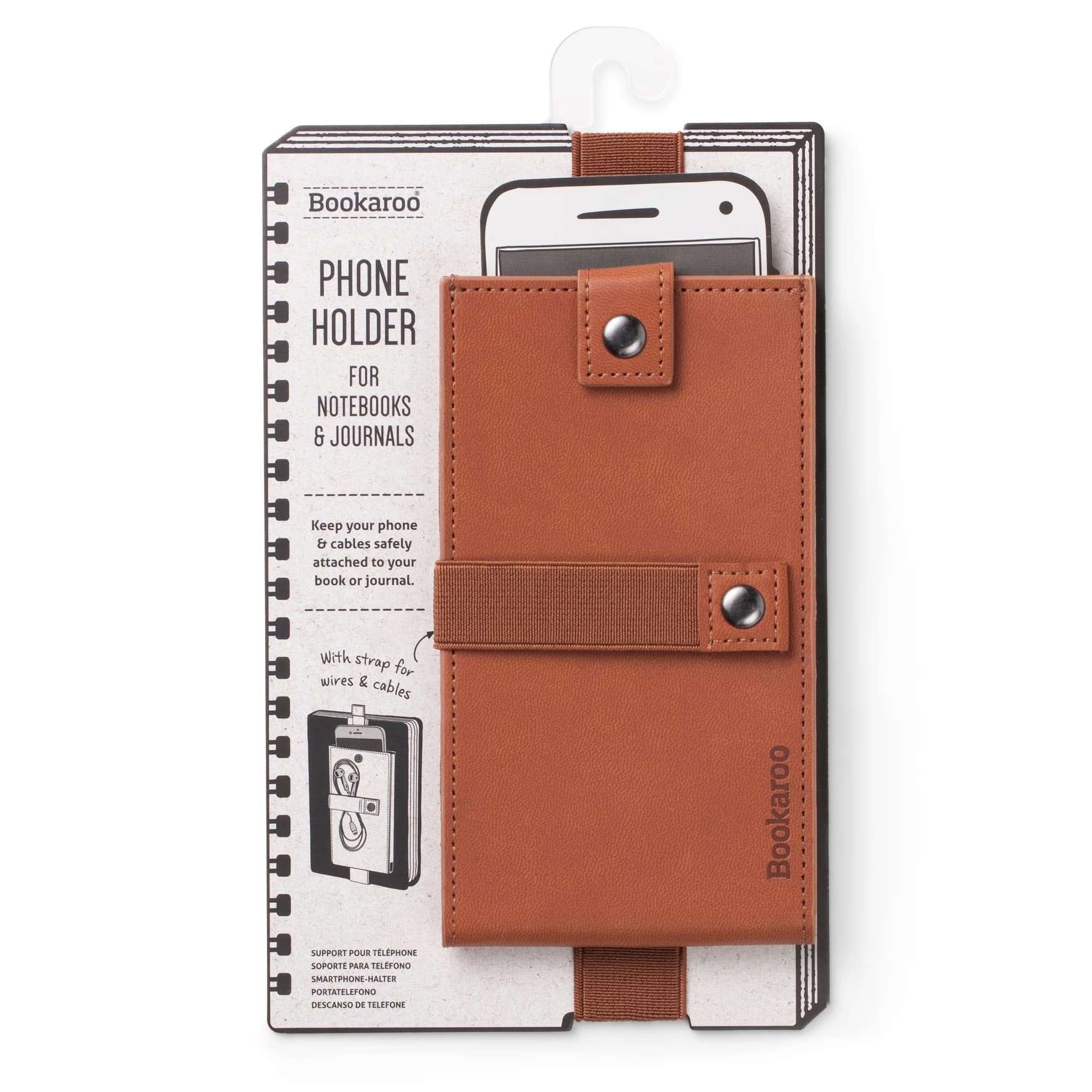 IF Bookaroo Phone Holder - Brown, One size, fits most mobile phones