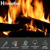 Homefire Eco Firelogs for Wood Burners Stoves Fires - 20 Logs Pack of 4 view 3