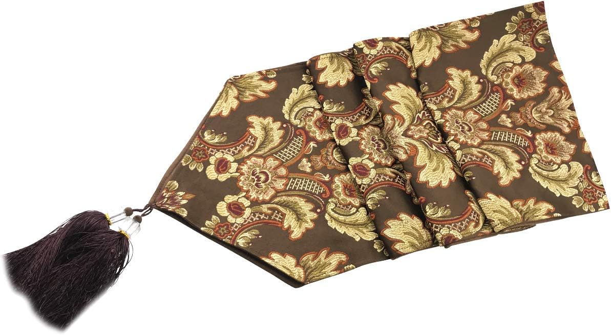 Best gold damask table runner