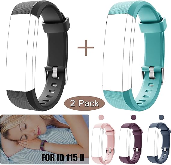 scarDS Replacement Bands for Fitness Tracker ID115 U or