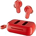 Skullcandy Dime In-Ear Wireless Earbuds, 12 Hr Battery, Microphone, Works with iPhone Android and Bluetooth Devices - Red