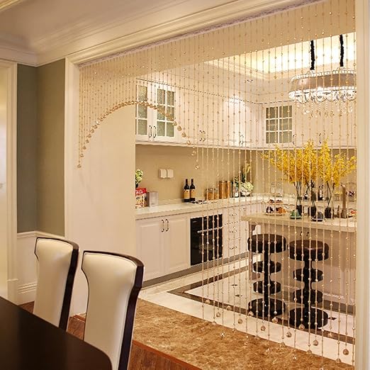 Amazon Com Gotian 1 Luxury Glass Beads Door String Tassel Curtain