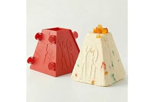 Plastic Easter Cottage Cheese Mold Form – 1.1lb (Inner Size 1.9" x 4.3" x 4.3") 0,5kg – Decorative Russian Paska Pascha Paskh