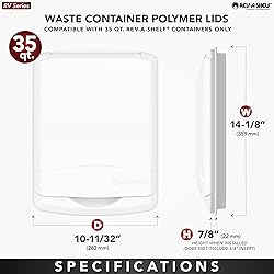 Rev-A-Shelf 50 Qt Under Sink Garbage Can Lid for