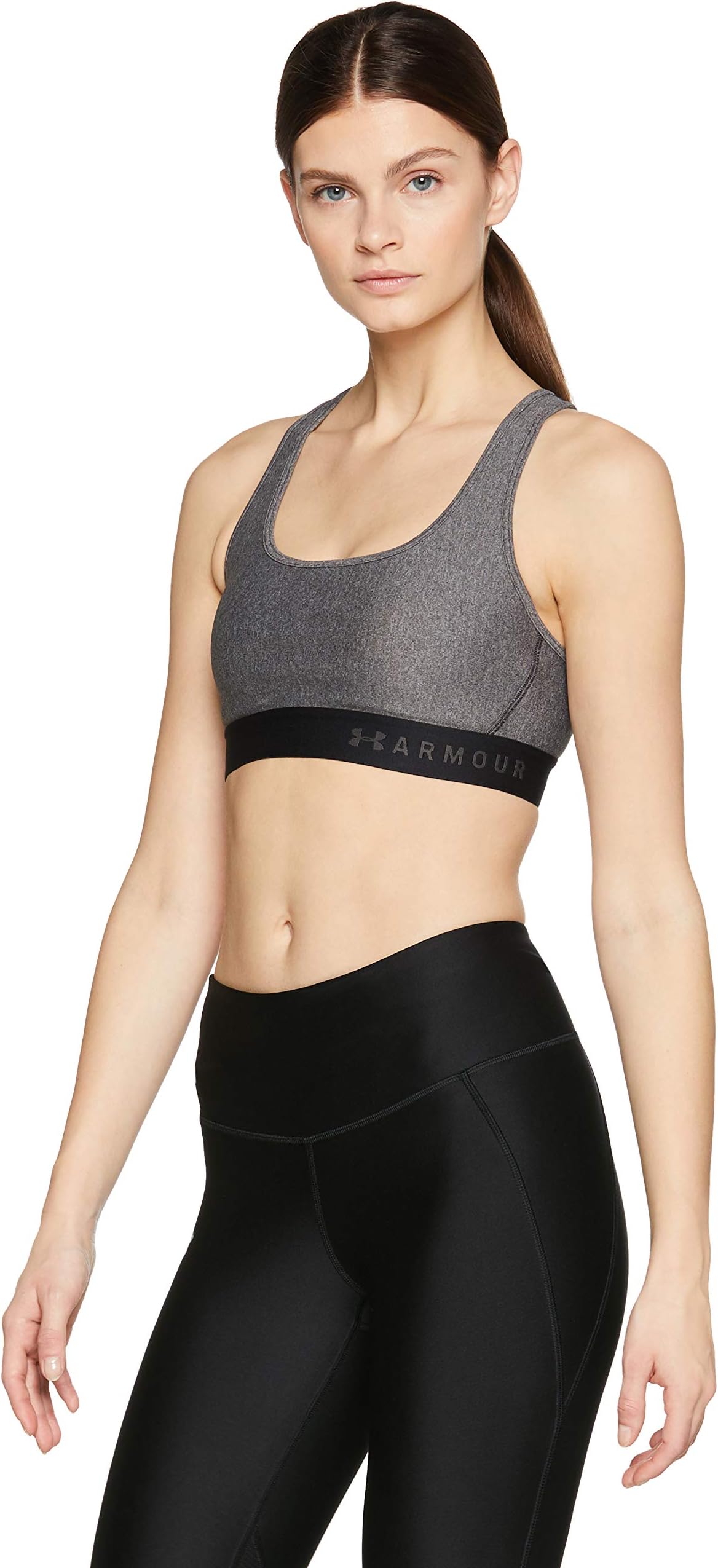 Women's Armour Mid Crossback Heather Sport Bra
