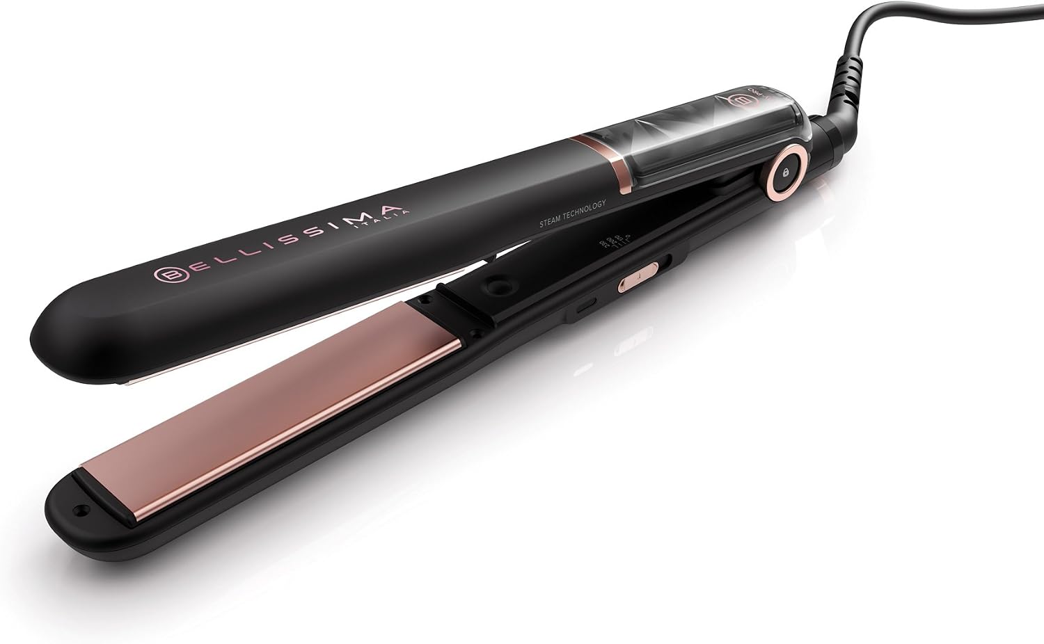 Bellissima My Pro Steam B28 100 Professional Steam Hair Straightener for a Long-Lasting Smooth Result, Ceramic Coated Plates - Image 4