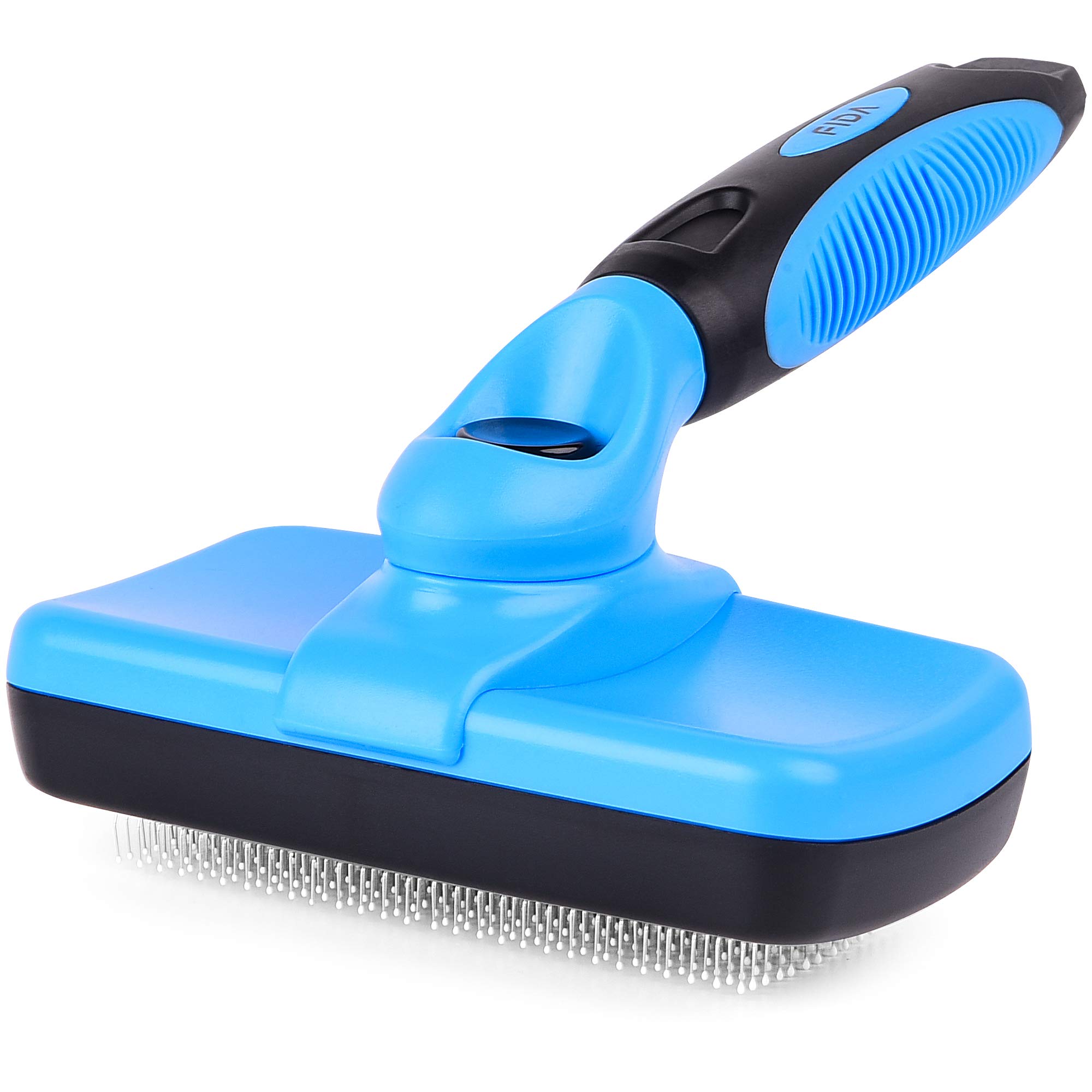 Photo 1 of Fida Self Cleaning Slicker Brush with Protective Ball Tips, Dog & Cat Brush for Shedding and Grooming Loose Undercoat, Mats - Small to Large Dogs & Cats, Short to Long Hair