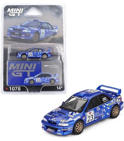 Diecast Model Car Compatible with Mini GT 1:64 Subaru Impreza