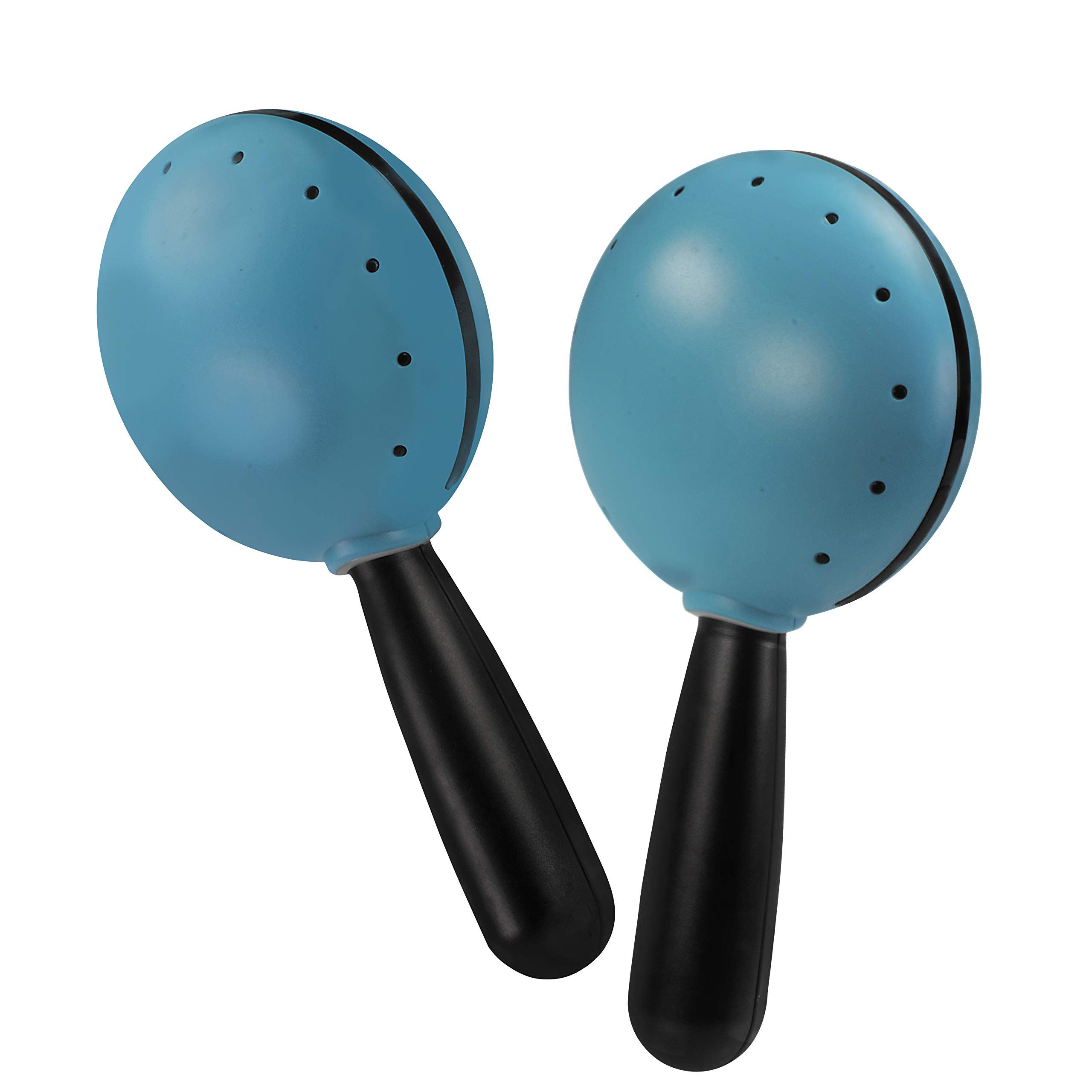 Halilit Hi-Lo Maracas (Pair). High-end Hand Shaker Percussion Musical Instrument. Percussionists of All Levels. Teens & Adults. Built to Last (Blue)