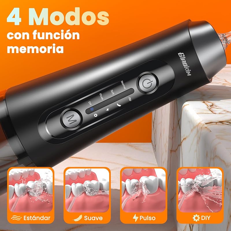 Irrigador Bucal Portátil Irrigador Dental Inalámbrico Profesional 4 Modes