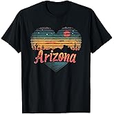 Arizona - Heart Vintage Love Women Kids Retro Graphic Cool T-Shirt