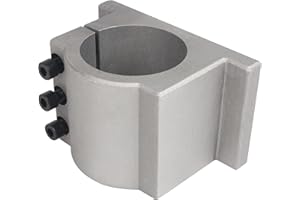 YIDOFENG Spindle Motor Clamp Mount Bracket, CNC Milling Machine Fixture, Cast Aluminum Mounting Bracket with Screws (80MM)