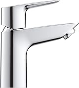 GROHE QUICKFIX Start Edge Basin Mixer Tap Pop-Up Waste Chrome 28mm Cartridge view 3