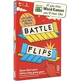 Battle Flips: 2 Player Travel Board Game for Families, Kids and Couples | Guess their word before they guess yours, travel card game, learn it in a minute, includes a travel bag, ages 8+