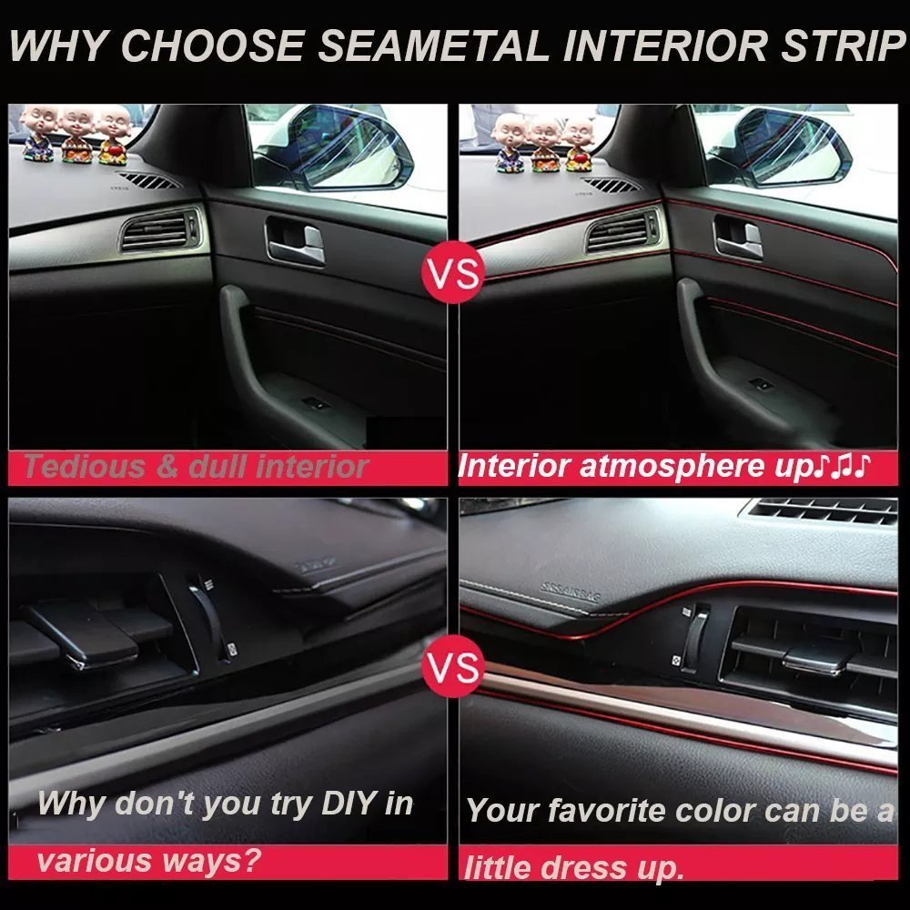 Car Parts STYLINGCAR Car Trim Strip Molding Line for interior Car