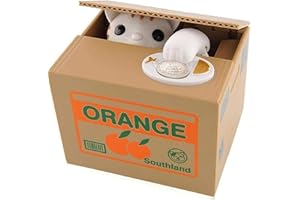 Barelove Kids Piggy Bank, ATM Coin Cash Money Counter Saving Can, Stealing Cute Cat Electronic Smart Voice Prompt Piggy Bank Safe Locks, Great Gift fot Boys & Girls (Cat)