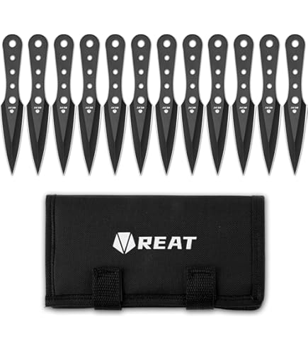 Amazon.com : REAT Throwing Knives - 12 Piece,6.5