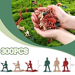 3 otters 300PCS Toy Soldiers Set, Army Men Figures