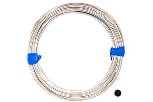 20 Gauge, 925 Sterling Silver Wire (Round) Dead Soft Made in USA - 10FT by CRAFT WIRE