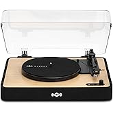 House of Marley Revolution Wireless Turntable - Bluetooth Record Player, 3-Speed Sustainably Made Vinyl Player, Easy Set Up Home Turntables for Vinyl Records with Dust Cover