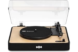 House of Marley Revolution Wireless Turntable - Bluetooth Record Player, 3-Speed Sustainably Made Vinyl Player, Easy Set Up Home Turntables for Vinyl Records with Dust Cover