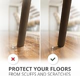 X-Protector Felt Furniture Pads 235 Pc Premium Set Brown Beige Floor Protectors view 3