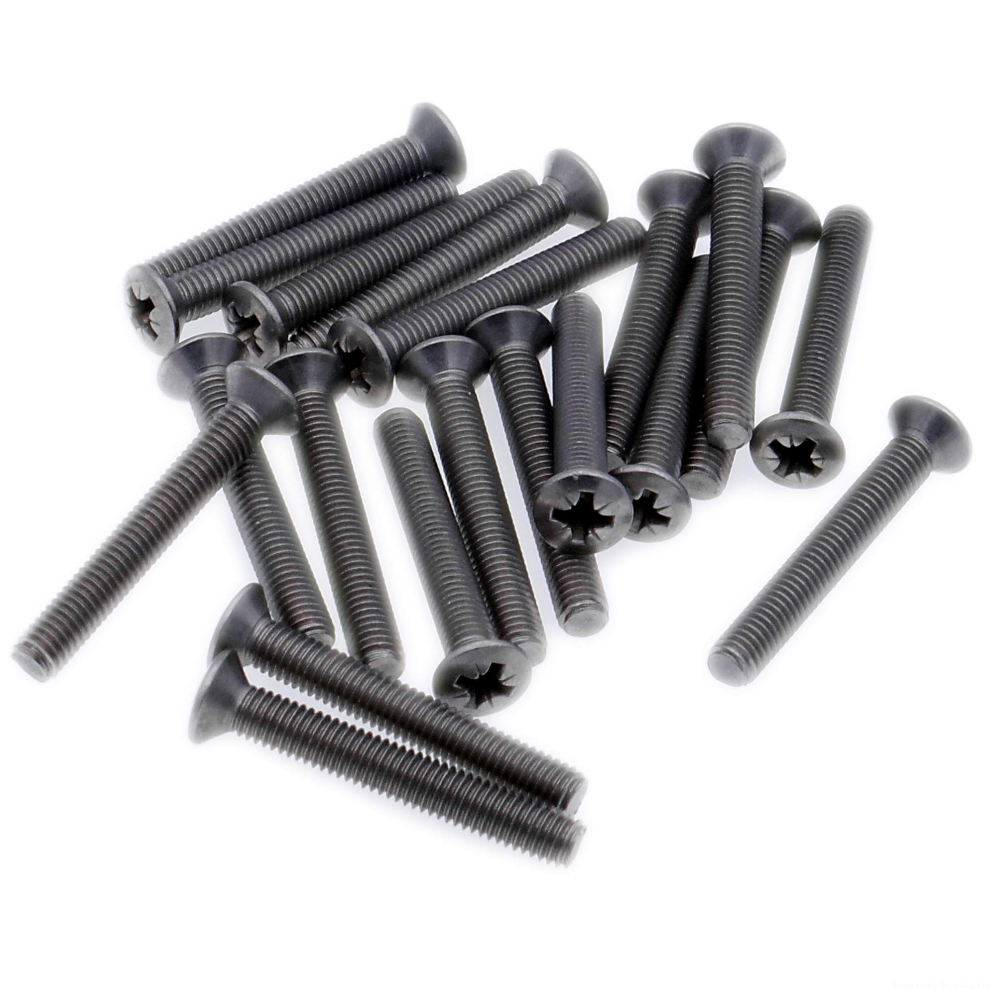 M3 (3mm x 16mm) Pozi Raised Countersunk Machine Screw (Bolt) - Stainless Steel (A2) (Pack of 20)