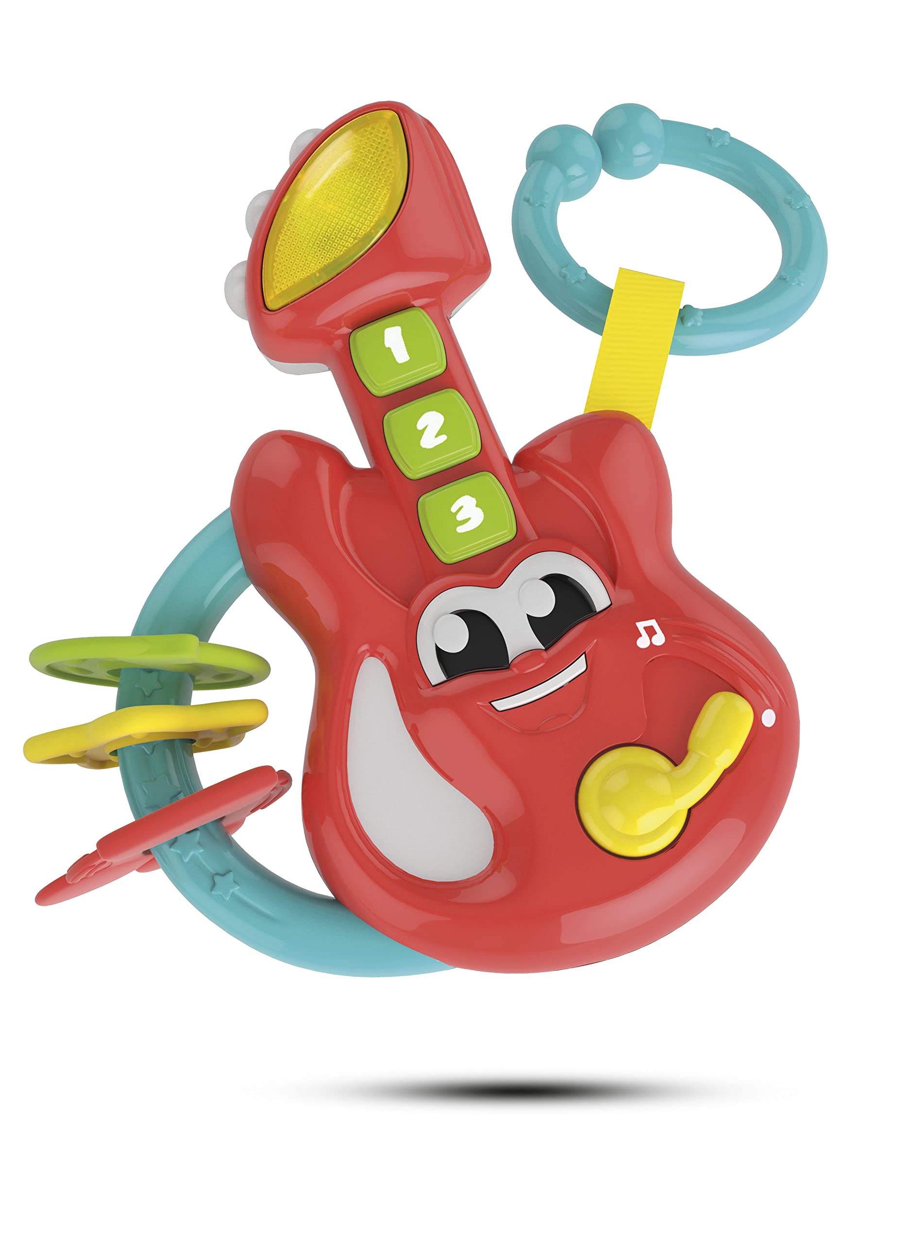 Clementoni Baby Gitar, Electronic Guitar Rattle, Toy, Multicoloured, 17220